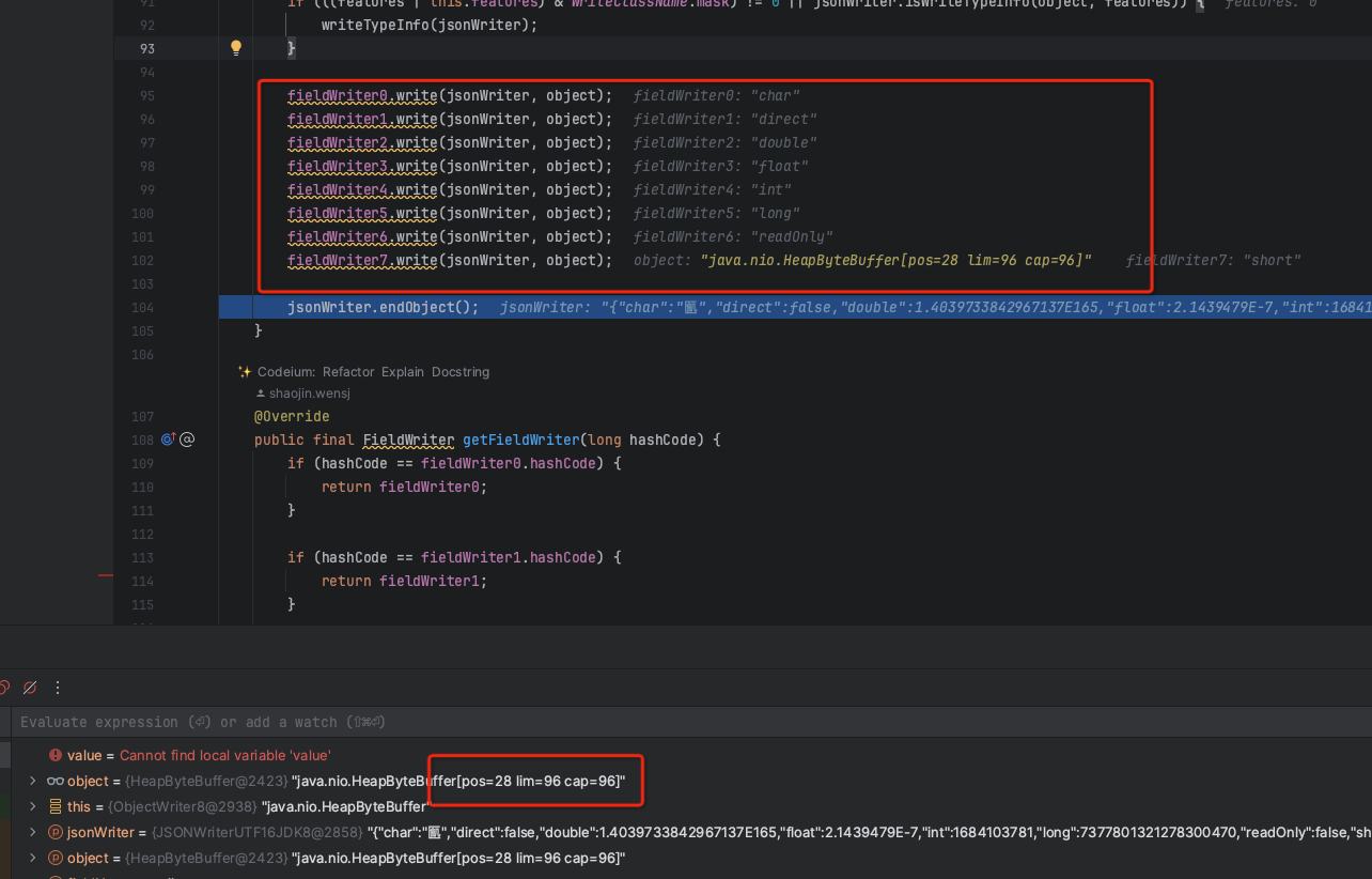 FastJSON ByteBuffer 字段读取