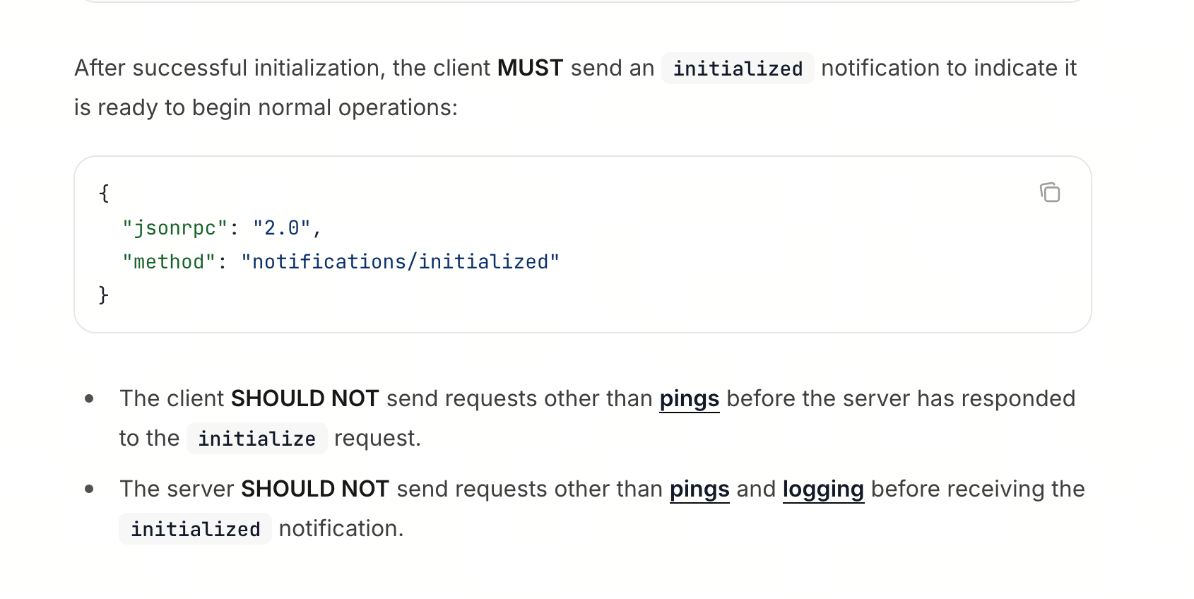 Initialized Notification Detail